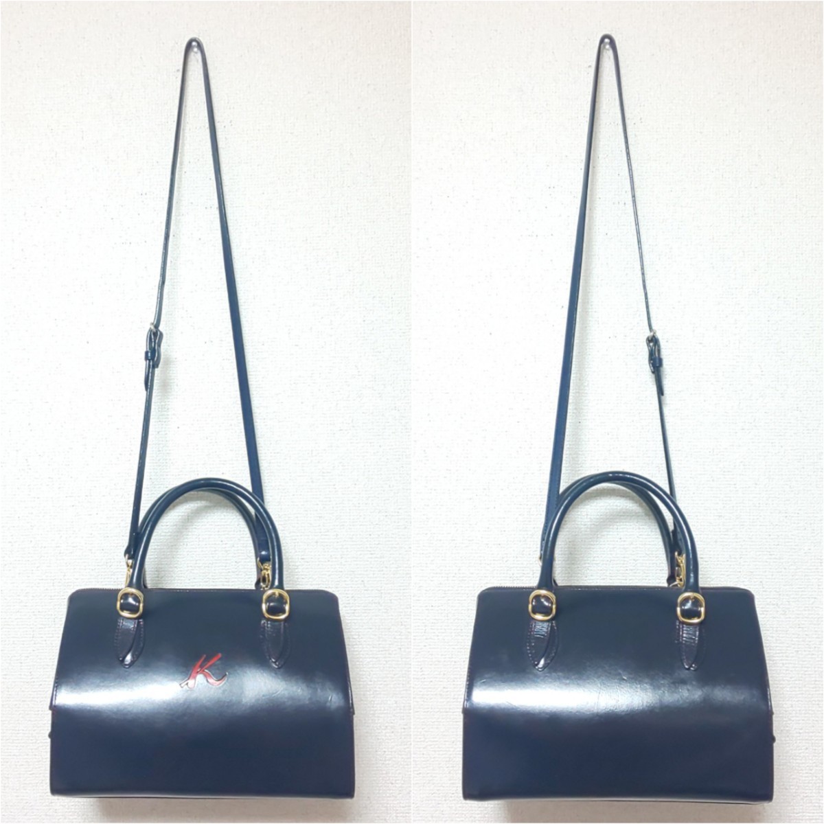 極希少/美品】Kitamura キタムラ 口枠2wayミニボストンバッグ