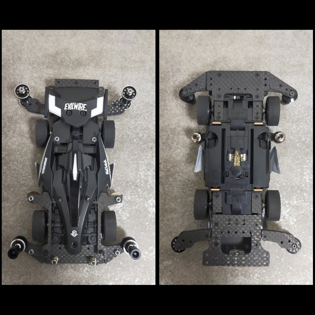 ミニ四駆 アバンテ MK3 アズール 完成品 MSフレキ フルカスタム