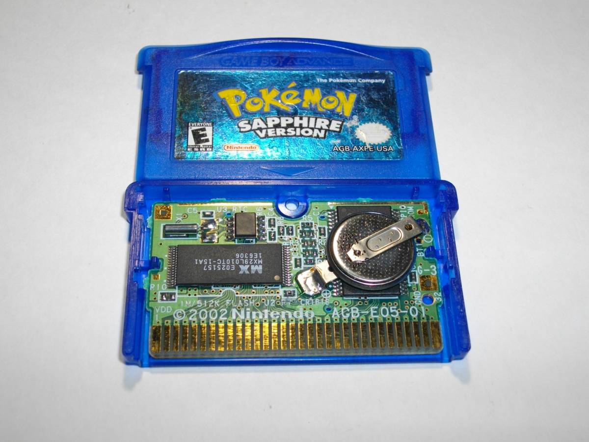 海外版 正規品 GBA ポケットモンスター サファイア 英語版 北米版