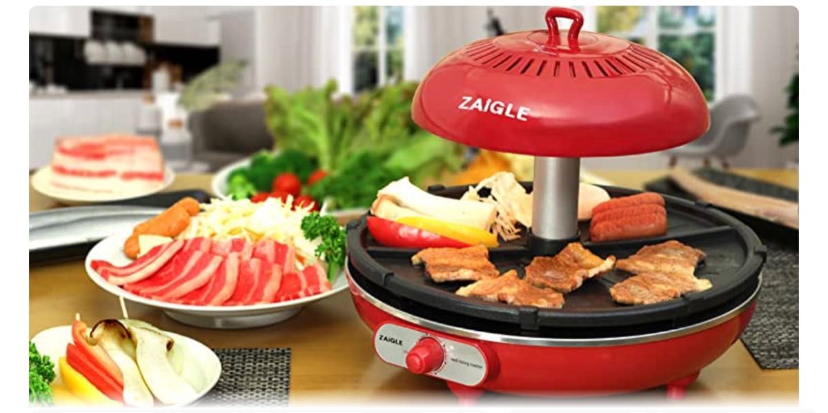 ZAIGLE ザイグルハンサムSJ-100 【煙の出ない調理器具】 収納袋付き