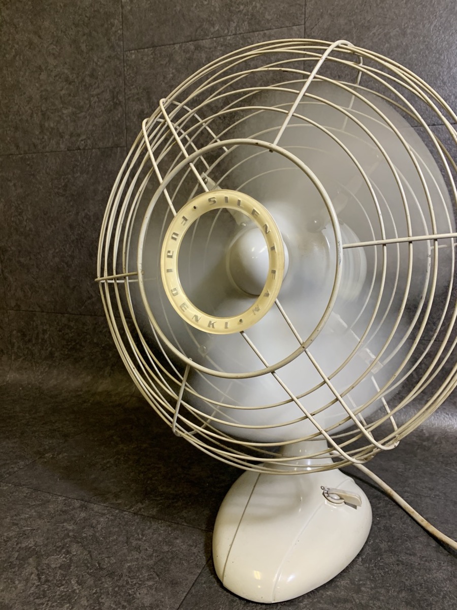 希少 FUJIDENKI レトロ 扇風機 サイレントファン アンティーク 稼動品