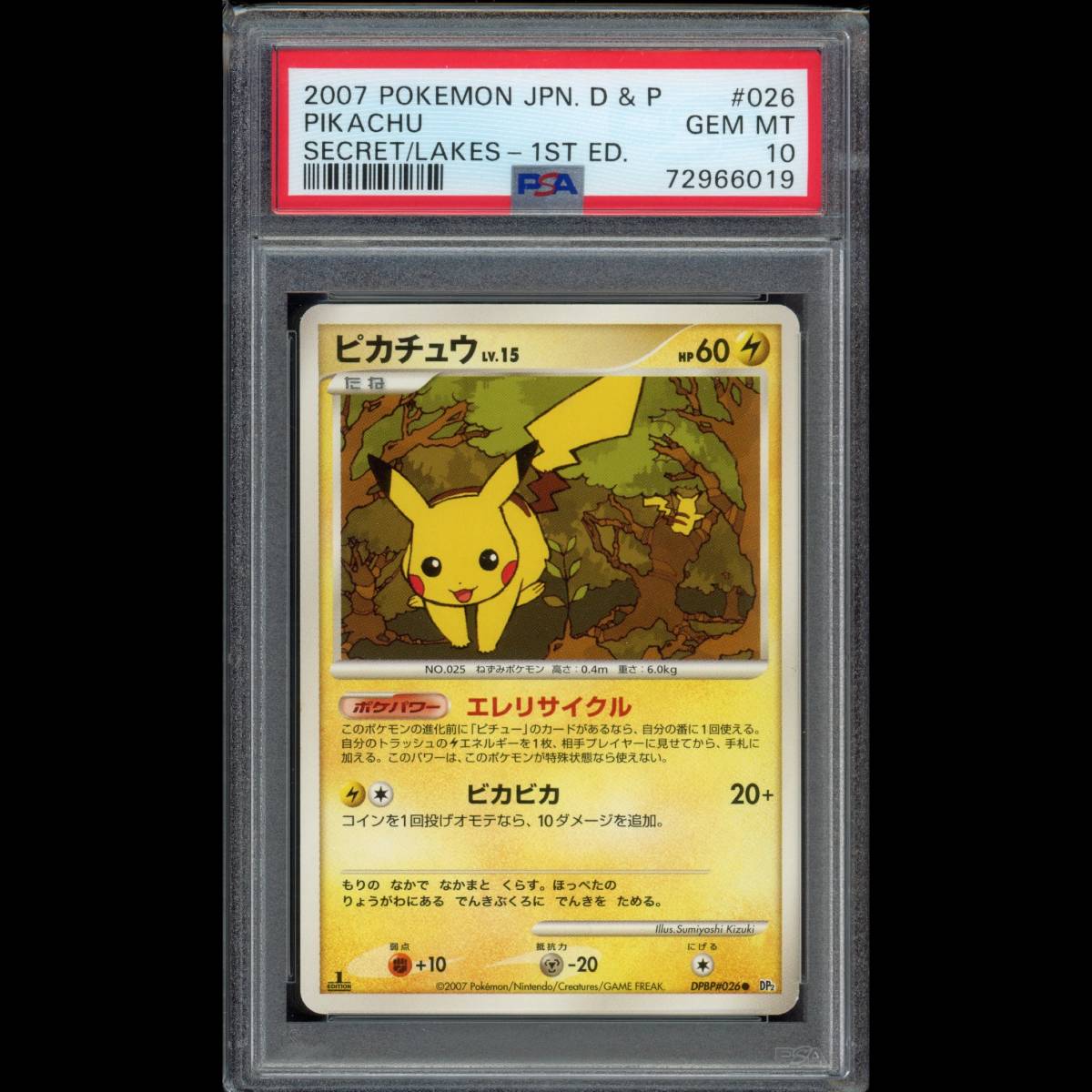 Yahoo!オークション - PSA10 ポケモンカード ピカチュウ 1ED DPBP#026