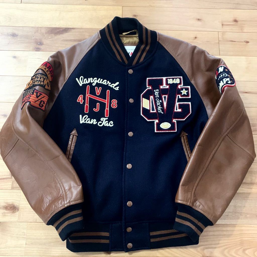 美品 VAN JAC プレミアムスタジャン サイズL L 水牛革レザー