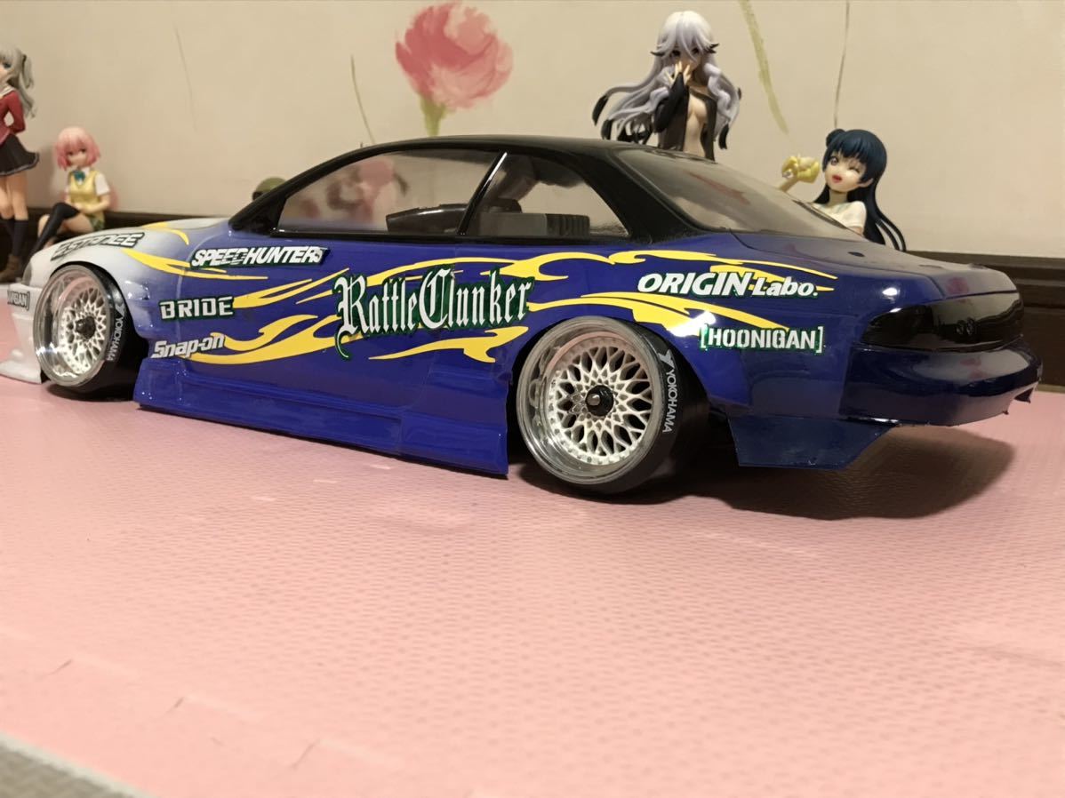 送料無料 1/10 日産 シルビア S14 前期 ドリフト LED付き ラジコン