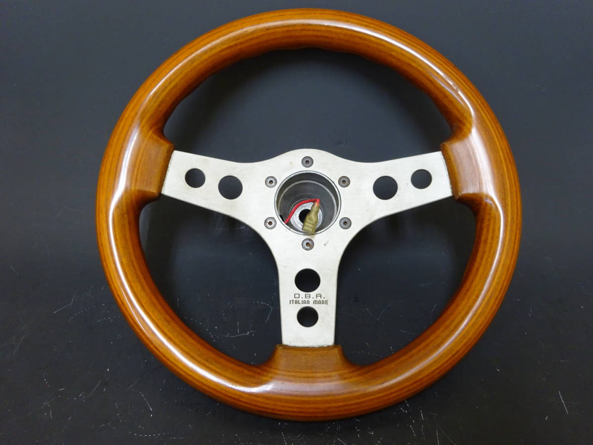 Yahoo!オークション - 当時物 OBA オバ ウッドステアリング ハンドル