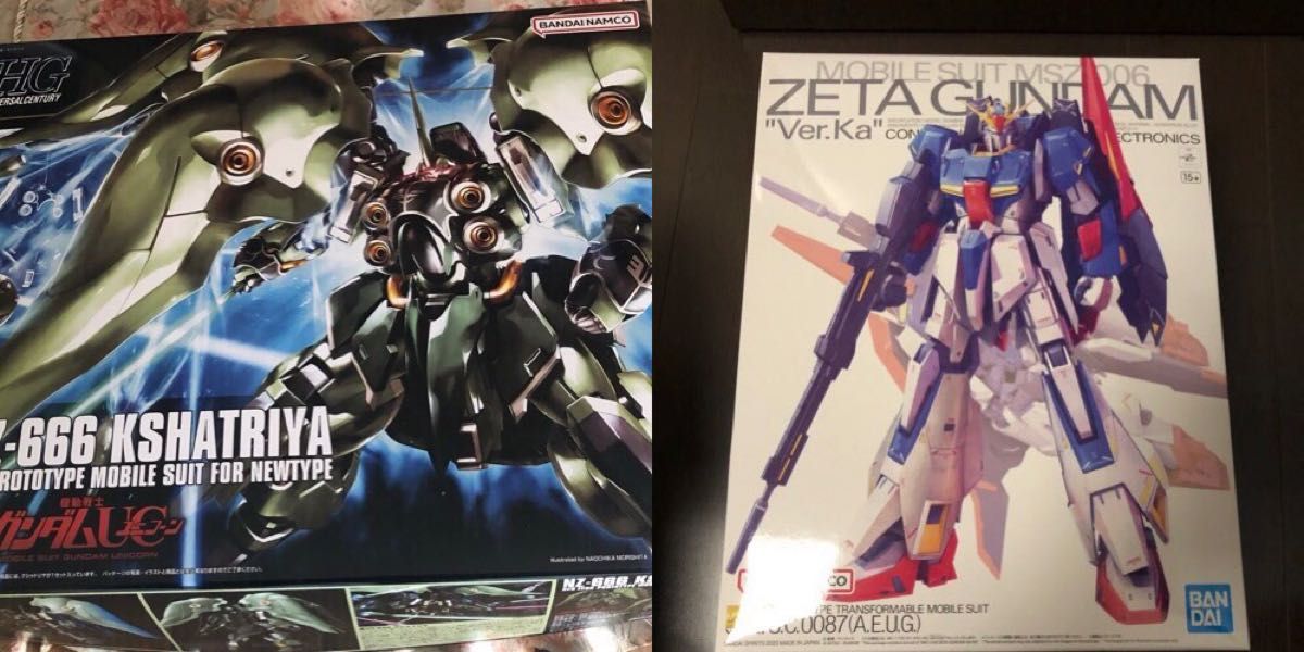 未組立 MG ZガンダムVer Ka ＋ hg クシャトリヤ バンダイ BANDAI