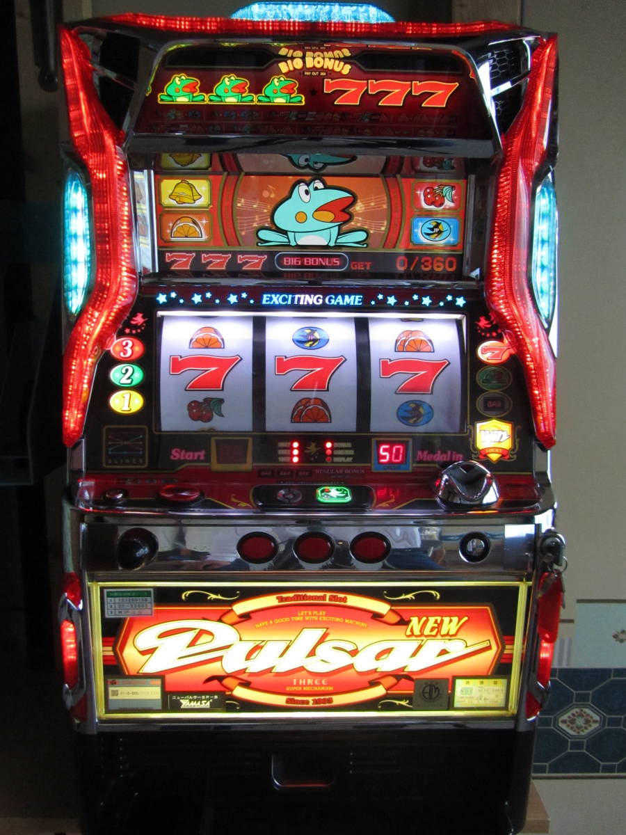 Yahoo!オークション - パチスロ 実機 ニューパルサー SP 設定7基板 プ