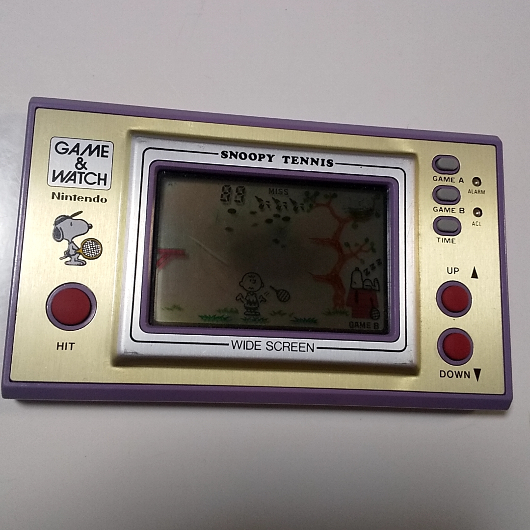 Yahoo!オークション - 任天堂 ゲームウォッチ スヌーピーテニス ニンテ