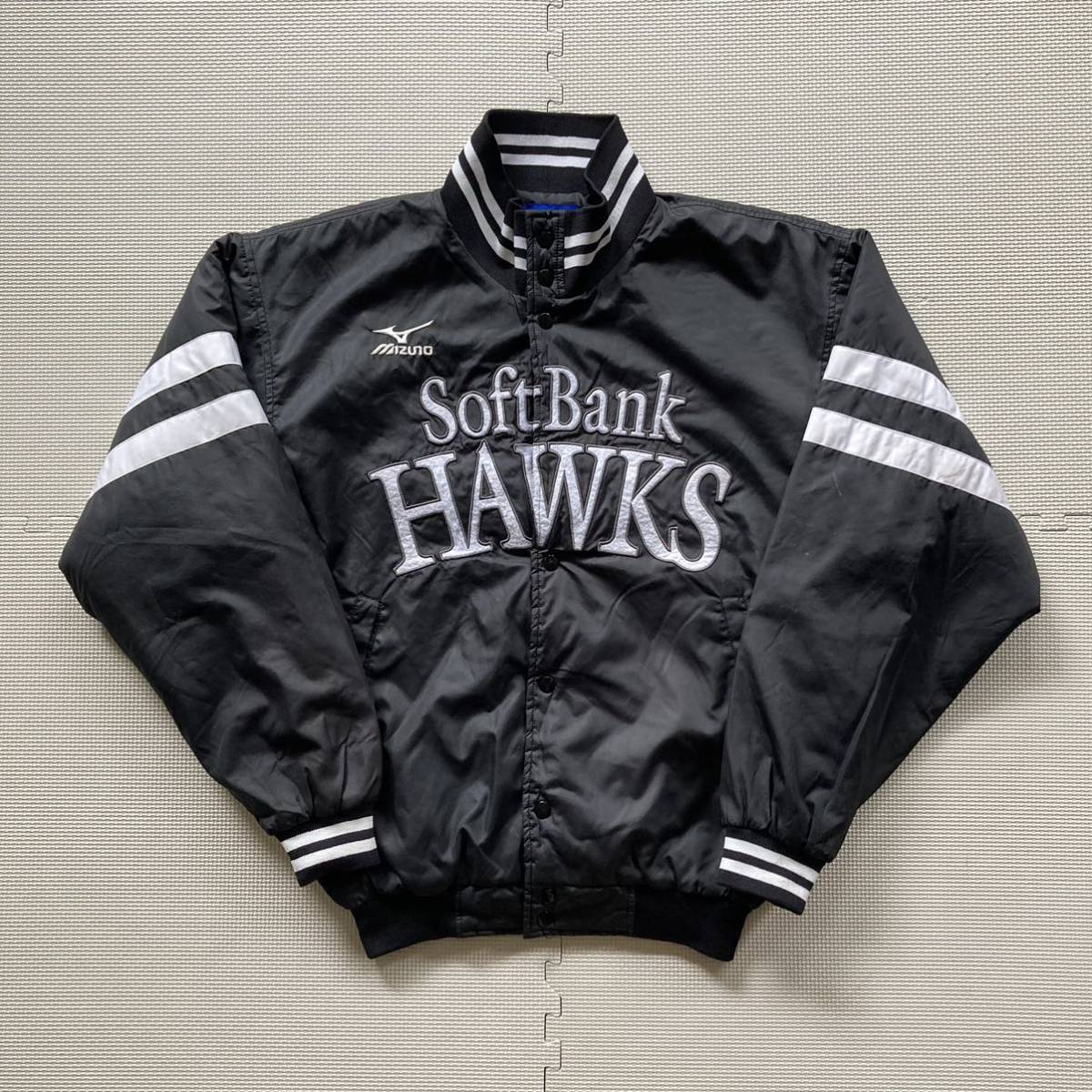 Majestic SoftBank Hawks スタジャン ブラック 黒 3XL Majestic