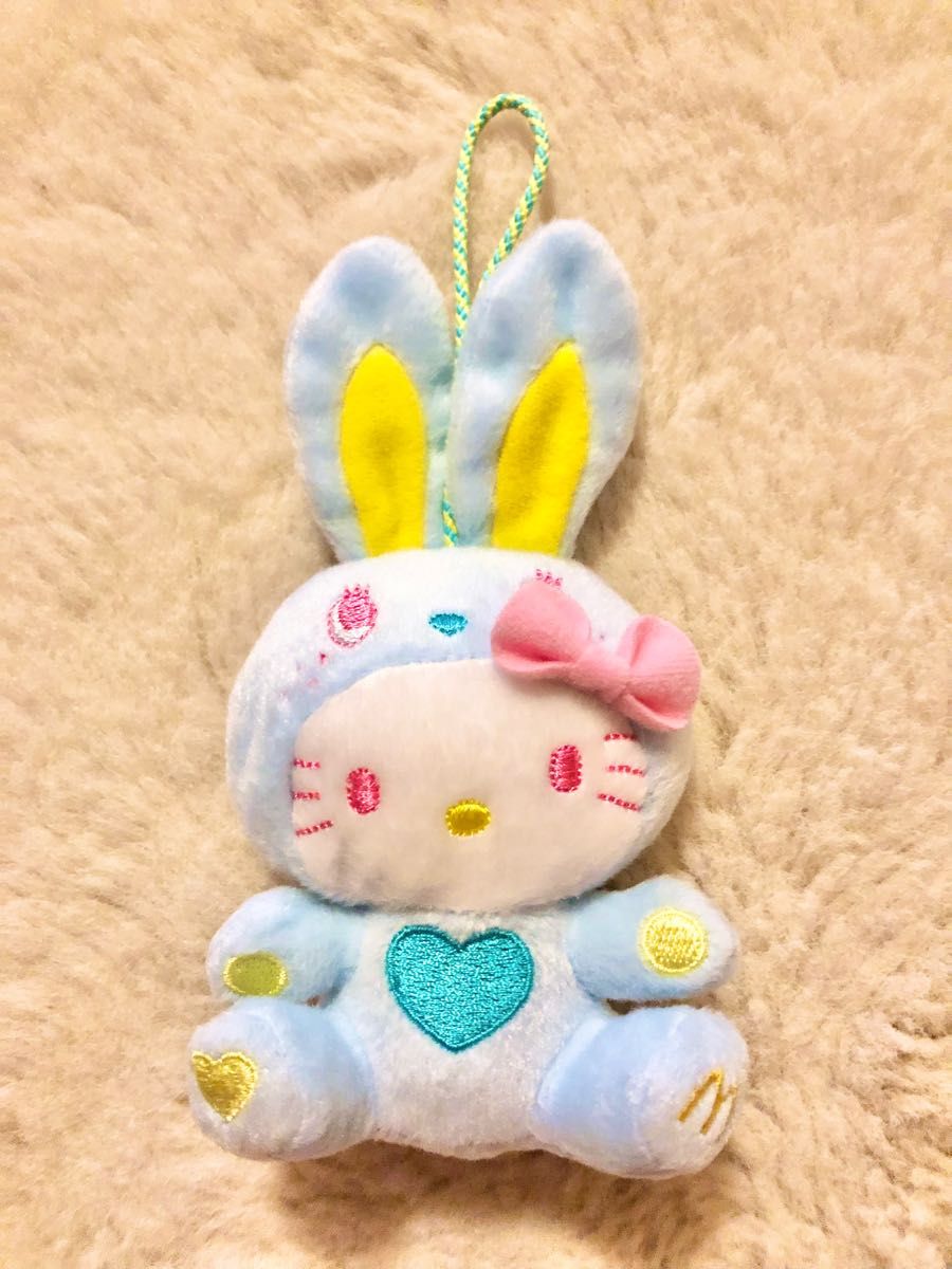 ハッピーセット ハローキティ うさぎ マスコット ストラップ