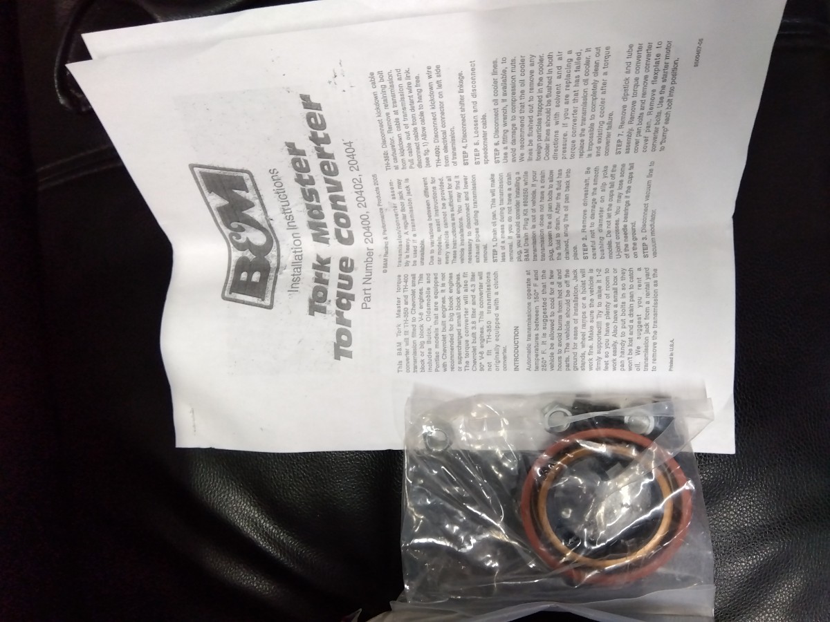 シボレー B&M TH350 トルクコンバーター20400 新品 インパラ カマロ