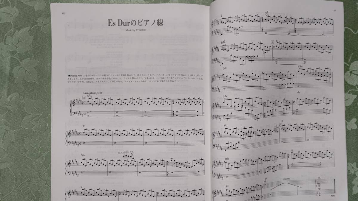 ピアノ ソロ 別ページに全歌詞つき X JAPAN エックス ジャパン