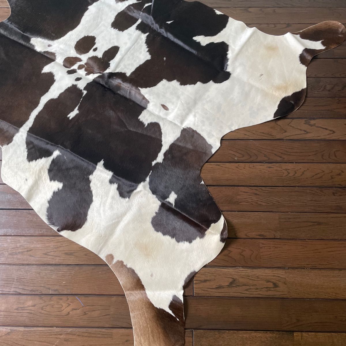 カウラグ 天然牛革 カウハイドラグ 本革 新品 未使用 牛柄 ラグ