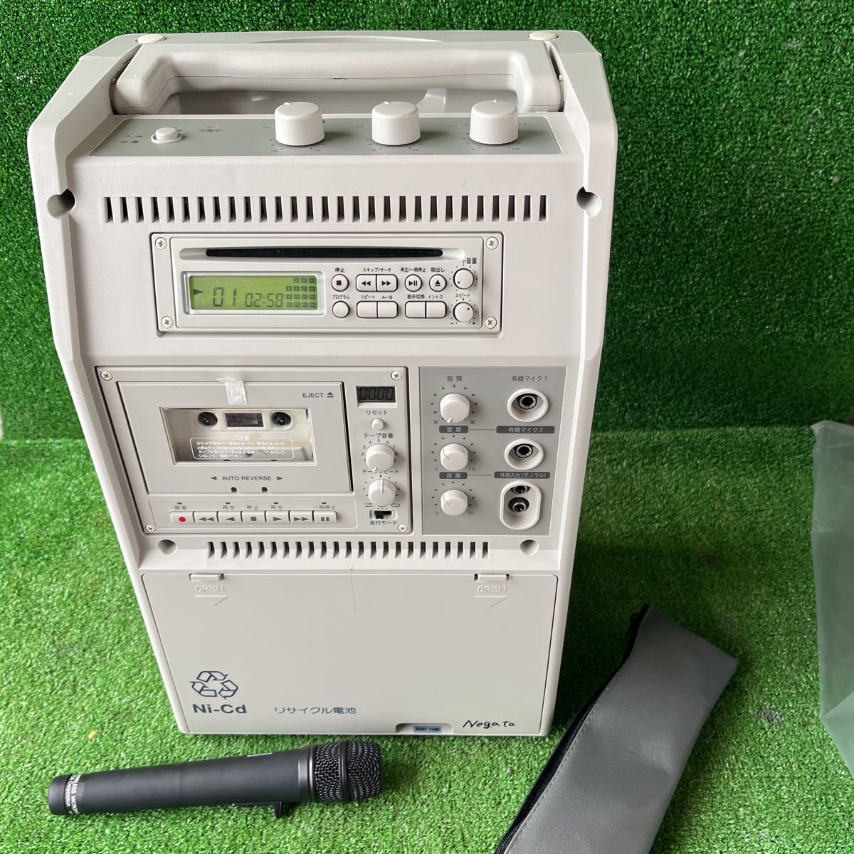 TOA/ワイヤレスアンプ WA-1812CD(チューナー2基セット済み)+マイク WM