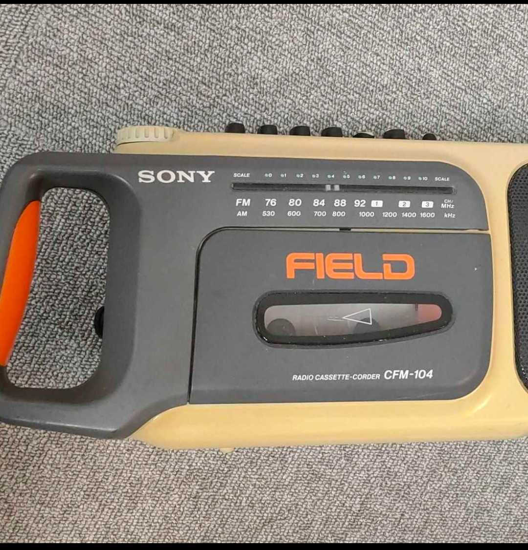 SONY Sony portable radio-cassette CFM-104: Real Yahoo auction salling