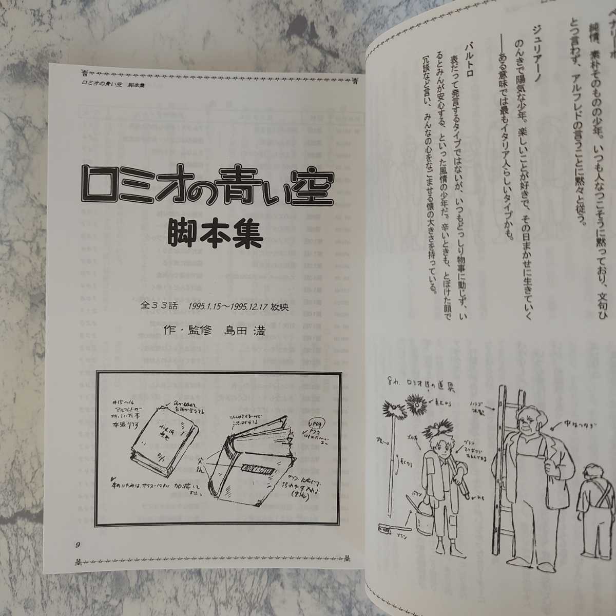 Yahoo!オークション - ロミオの青い空 脚本集 世界名作劇場 島田満 Ro