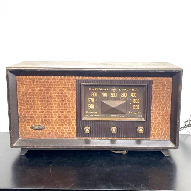 Yahoo!オークション - 仙11 NATIONAL ナショナル SUPER-HET 真空管ラジ