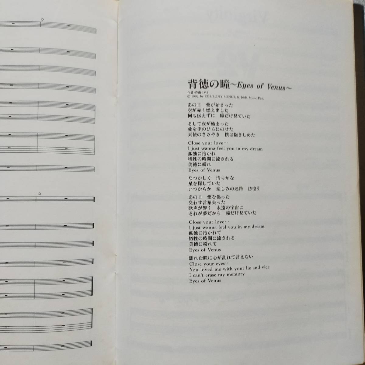 V2 TETSUYA KOMURO YOSHIKI 背徳の瞳 Virginity 小室哲哉 ヨシキ