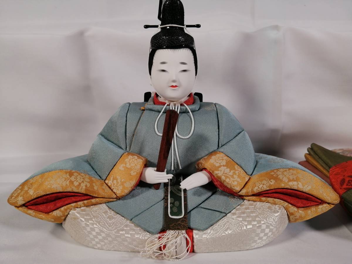 新品 未使用 無形文化財 米洲人形 初代 原米洲 親王飾り 十二単