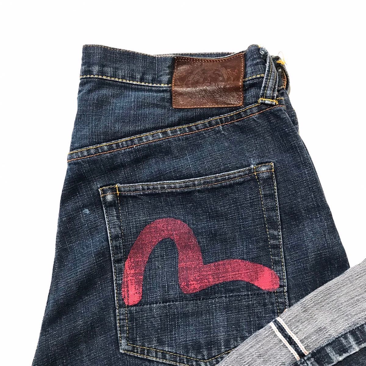 ルーズなコーデに使いやすい 定番 エヴィス EVISU 赤耳スペシャル W34