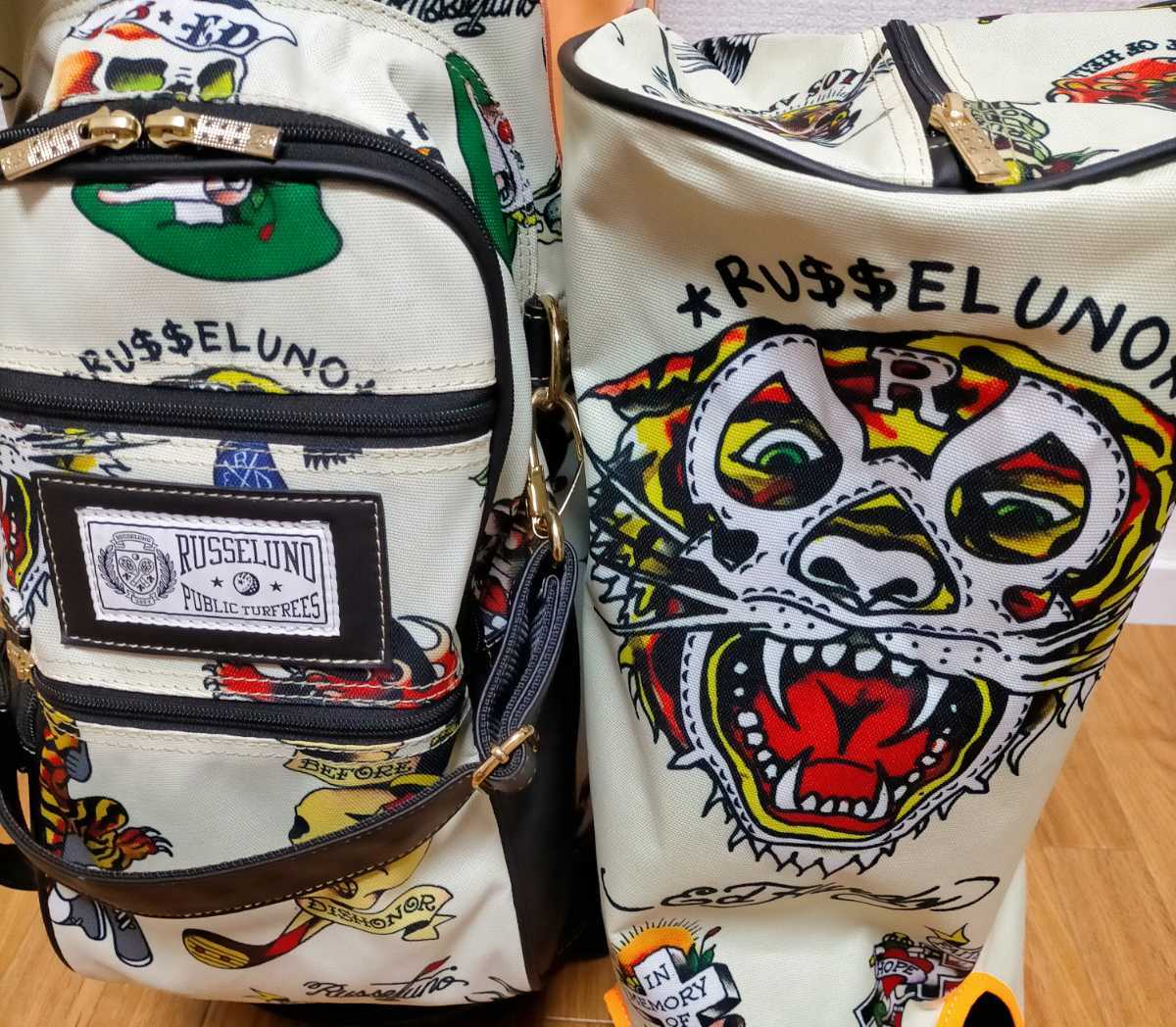 超レア 極美品 Ed Hardy×Russeluno 限定コラボ ラッセルノ ルチャ