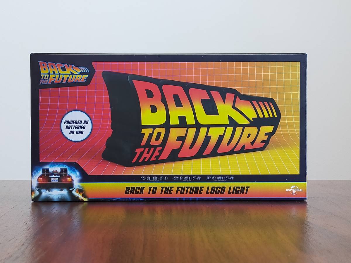 公式ライセンス品 バックトゥザフューチャー ロゴライト 新品未使用
