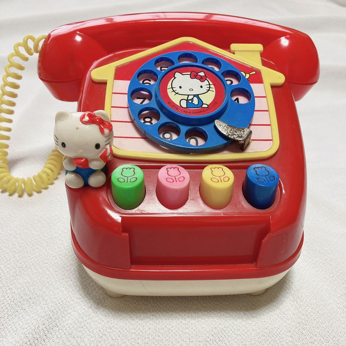 昭和レトロ 【動作確認済み】ハローキティ おはなしでんわ おもちゃ