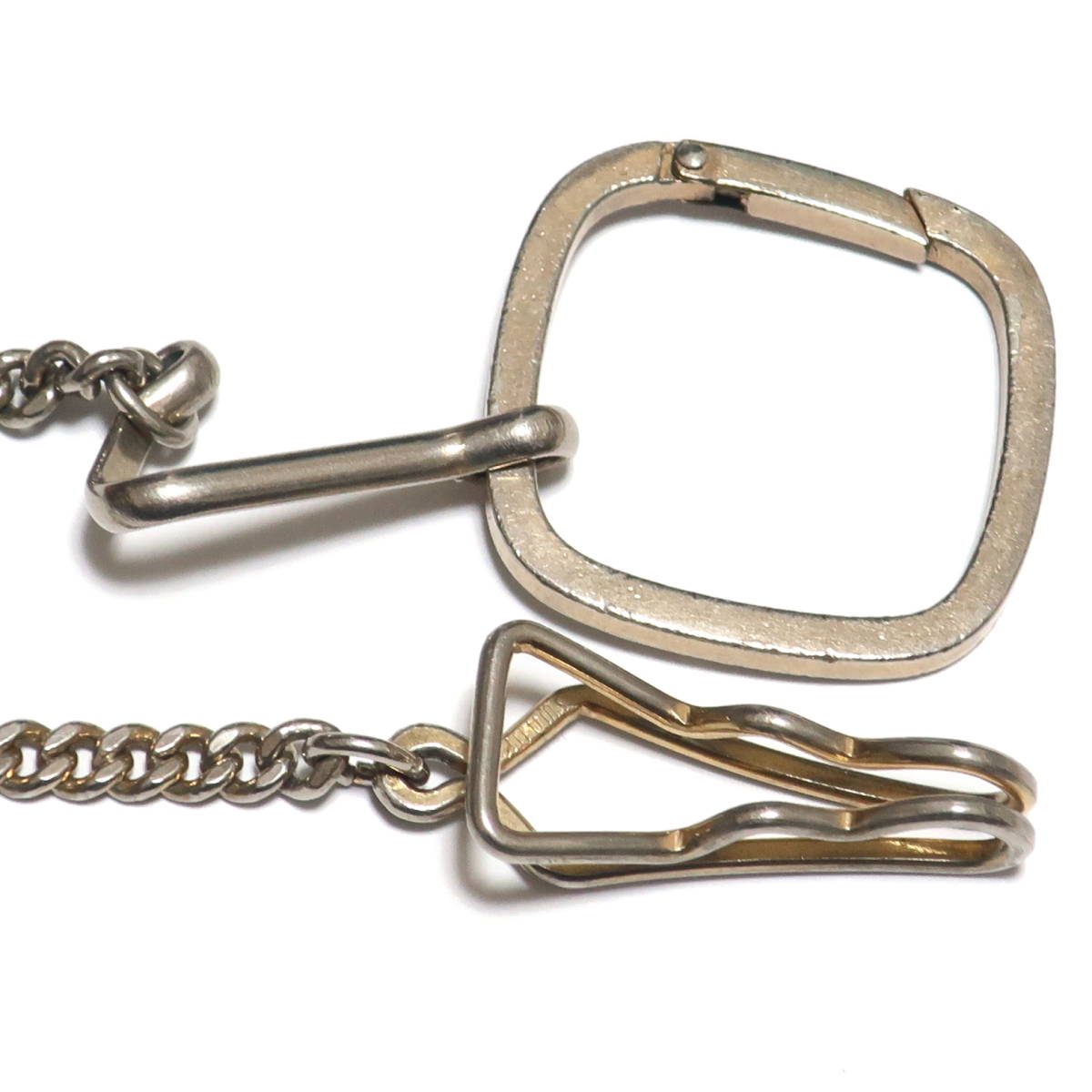 1940-50s アメリカ SWANK ヴィンテージ キーチェーン 金 シルバー 銀