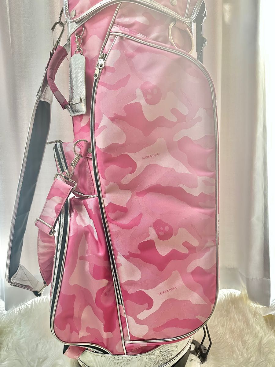 専用】マーク＆ロナ キャディバッグ カモフラ 迷彩 ピンクスタンド式
