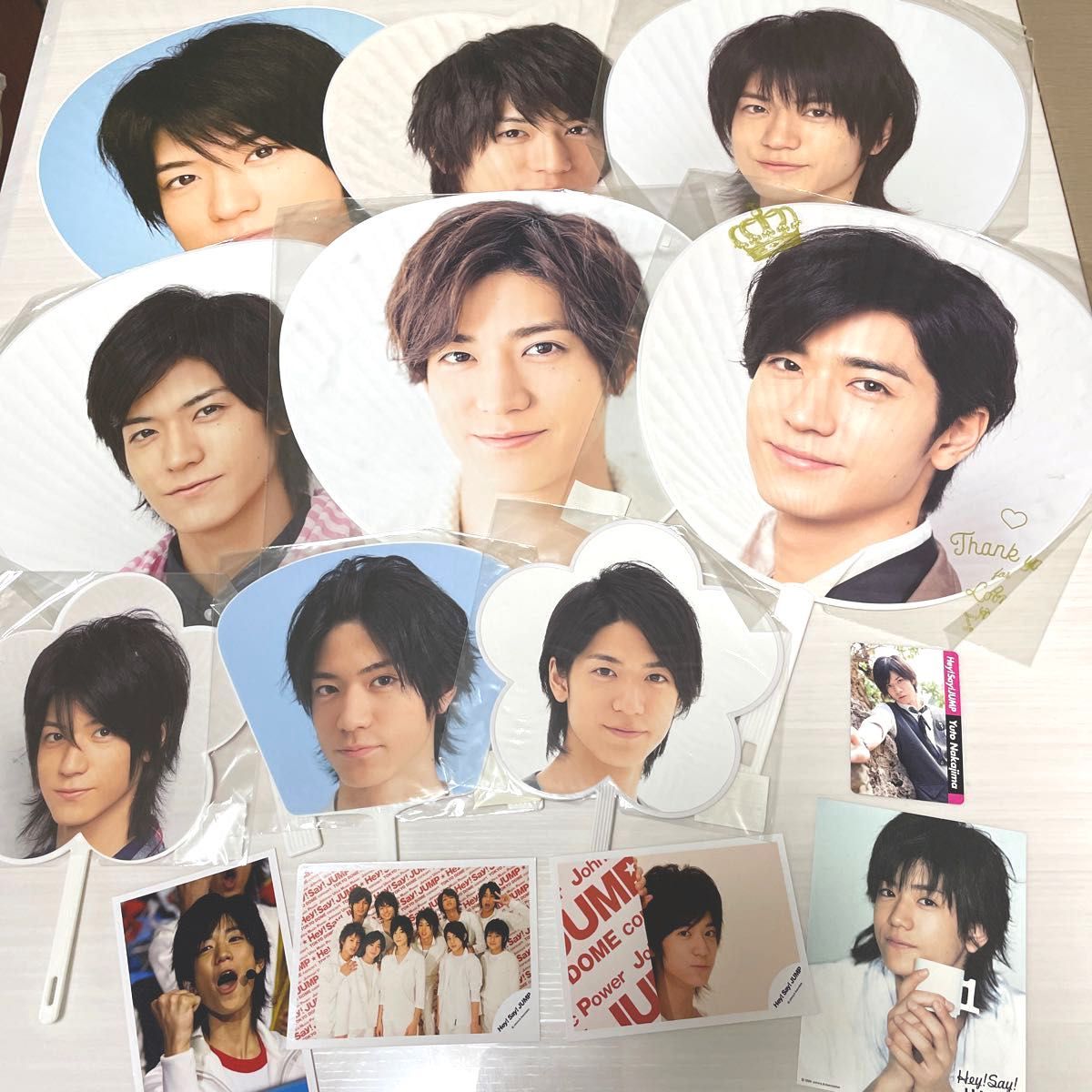 Hey Say JUMP 中島裕翔 うちわ×9＋写真×3＋ポストカード＋カード 合計