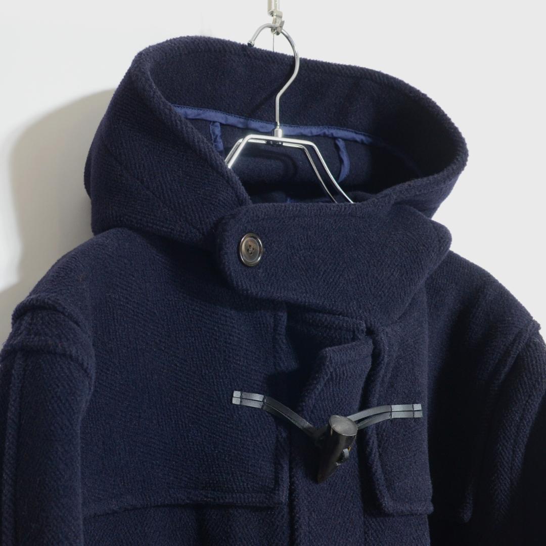 インバーティア生地 ダッフルコート ヘリンボーンカットパイル