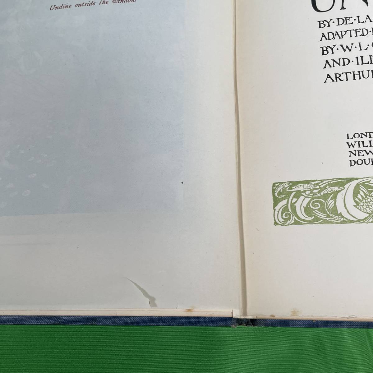 希少 美品 1909年 初版「ウンディーネ」UNDINE アーサーラッカム 挿絵