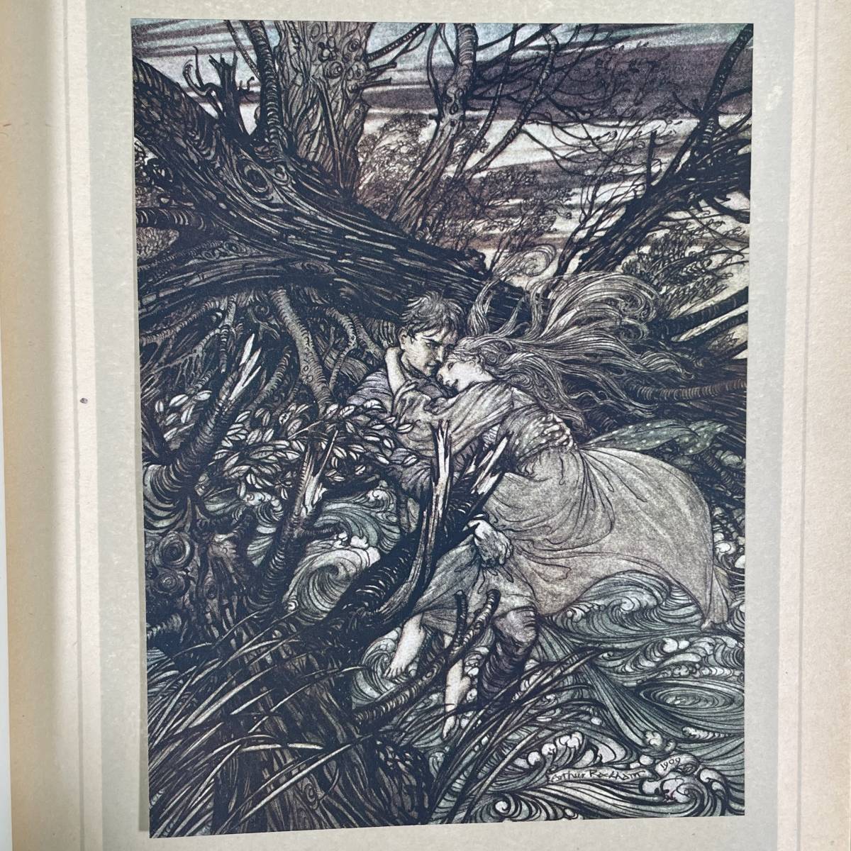 希少 美品 1909年 初版「ウンディーネ」UNDINE アーサーラッカム 挿絵