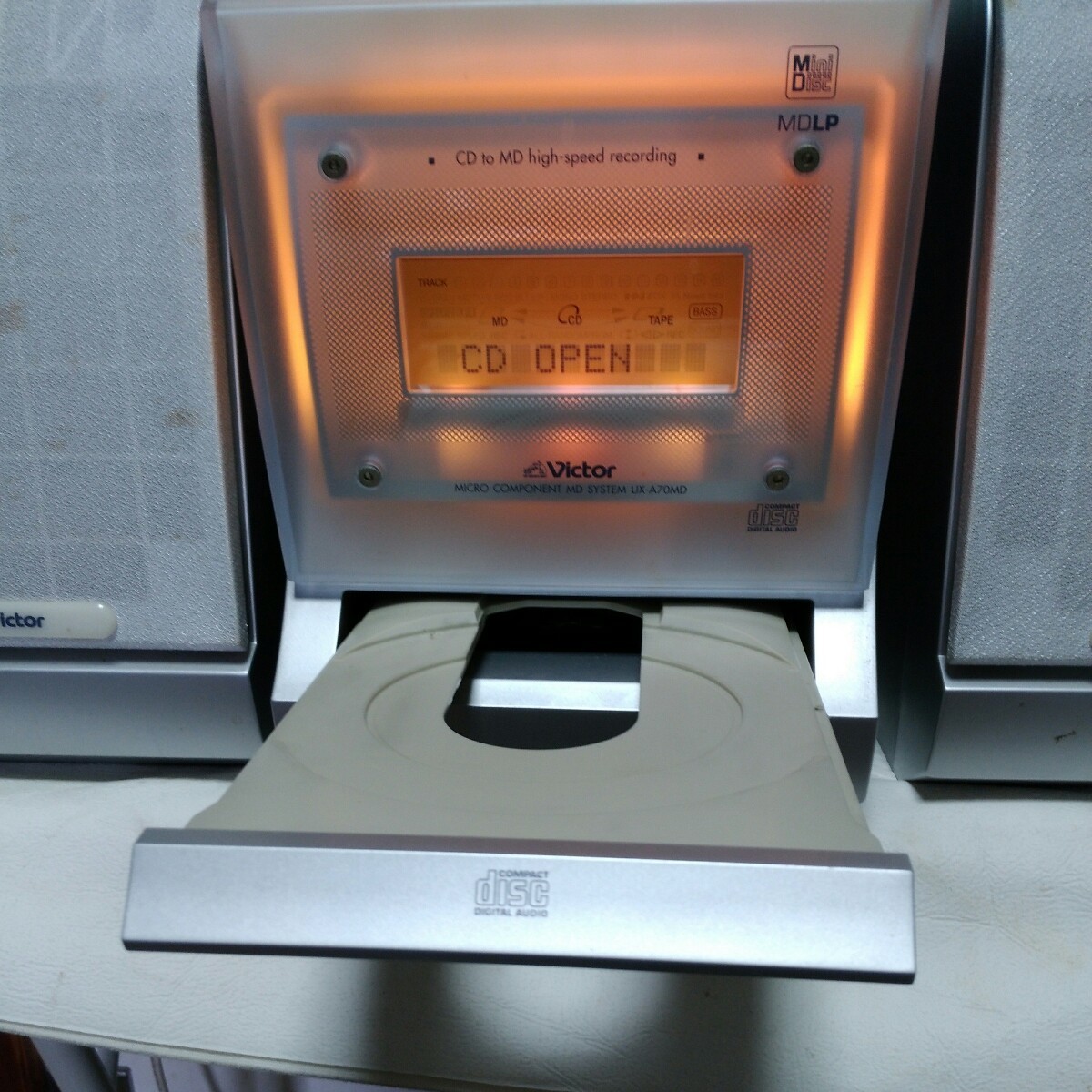 送料無料(2M678)Victor ビクター UX-A70MD-S MDコンポ CDコンポ