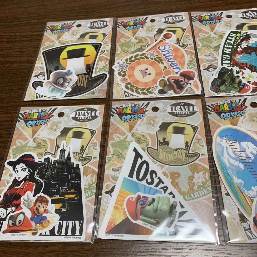 スーパーマリオオデッセイ トラベルステッカー 新品8種類セット｜Yahoo