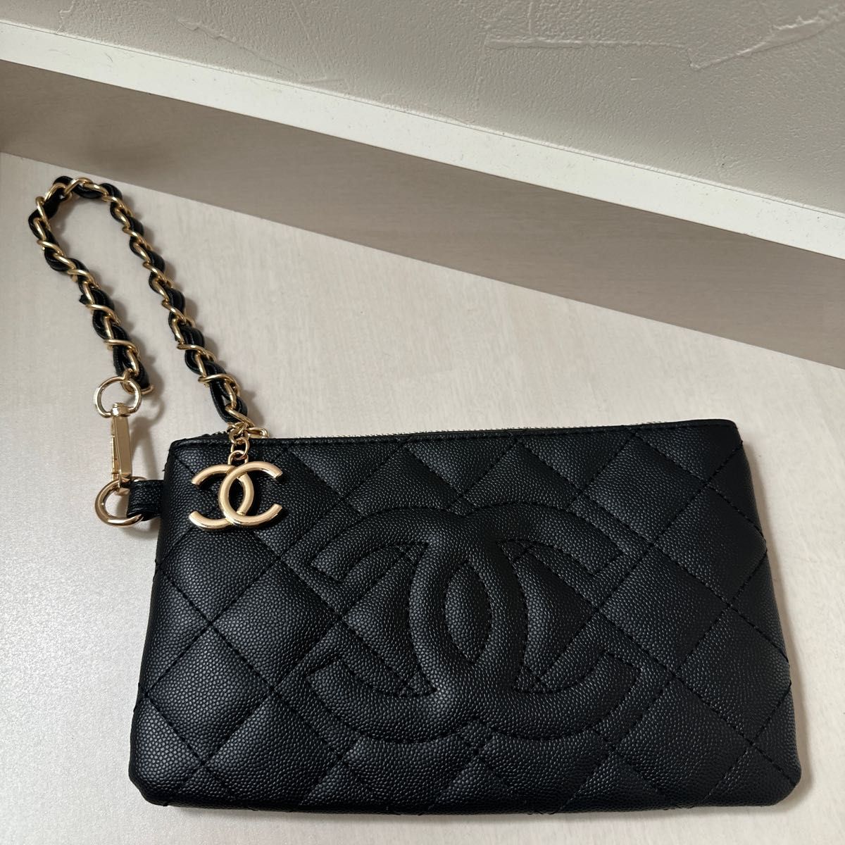 シャネル ノベルティ キルティングポーチ財布 レア｜Yahoo!フリマ（旧