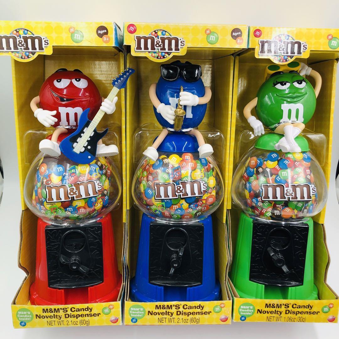m&m's ディスペンサー ガムボールマシーン風 3個セット ビンテージ品