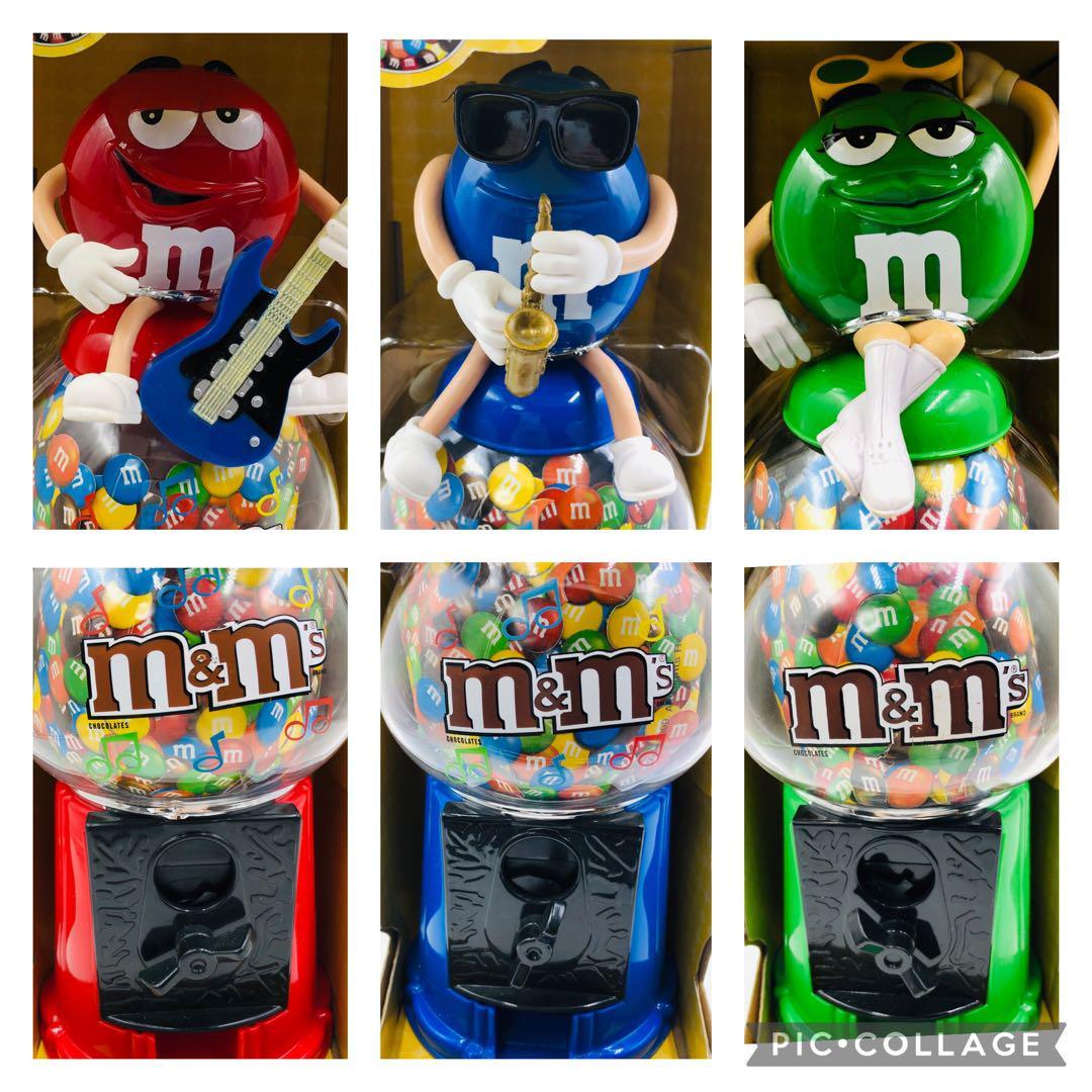 m&m's ディスペンサー ガムボールマシーン風 3個セット ビンテージ品