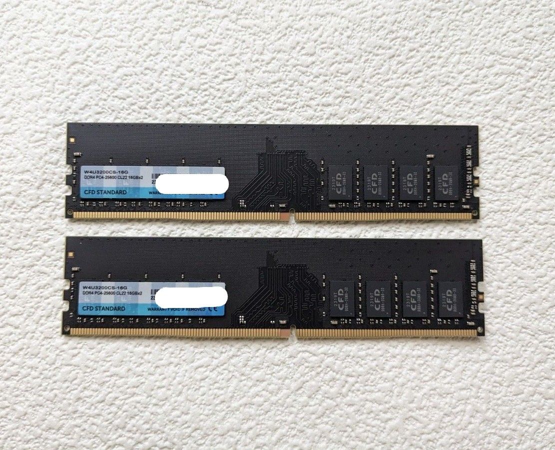 メモリ 32GB 16GBx2 DDR4 CFD W4U3200-16G 黒 メモリー｜Yahoo!フリマ