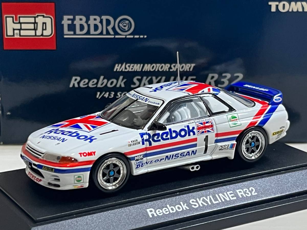 Yahoo!オークション - 1/43 EBBRO Reebok SKYLINE R32 NISSAN エブロ