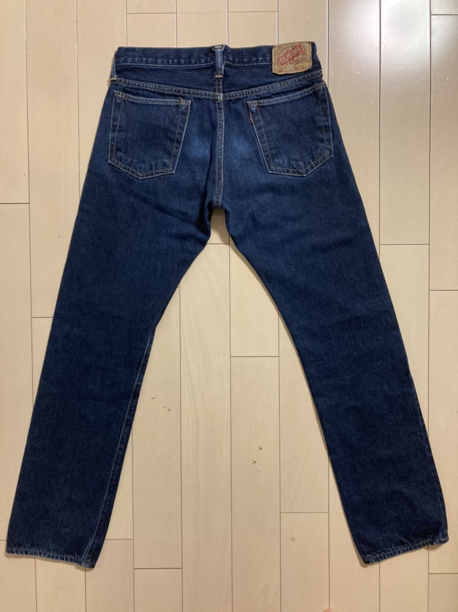 送料無料 濃紺 DENIME W33 66モデル ジッパー ドゥニーム チェーン