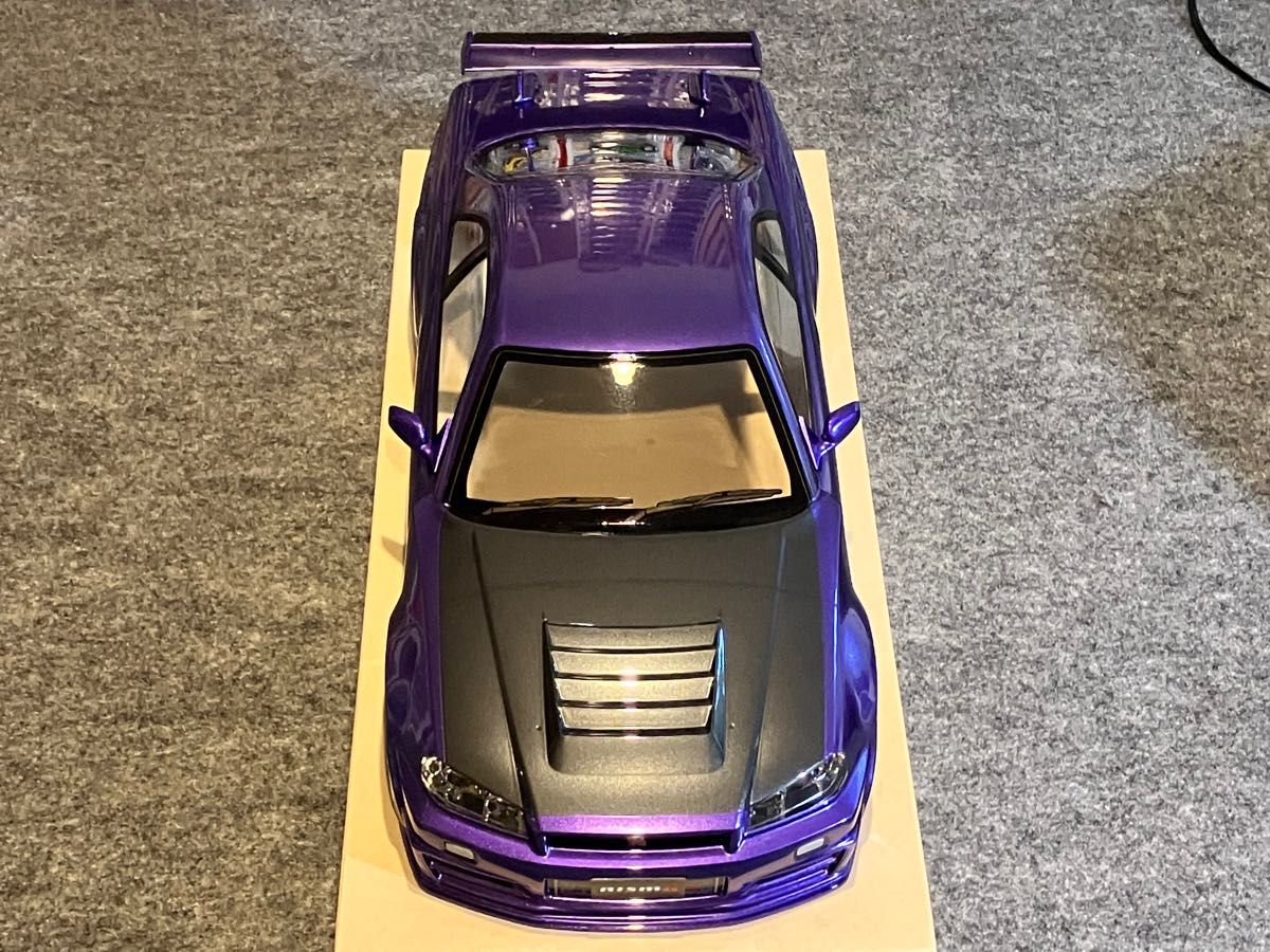 タミヤラジコン日産スカイラインGT-R R34 塗装済 スペアボディ