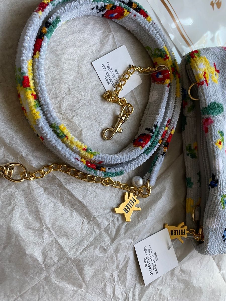 FEILER フェイラー ハイジドット ポーチ & ショルダーストラップ