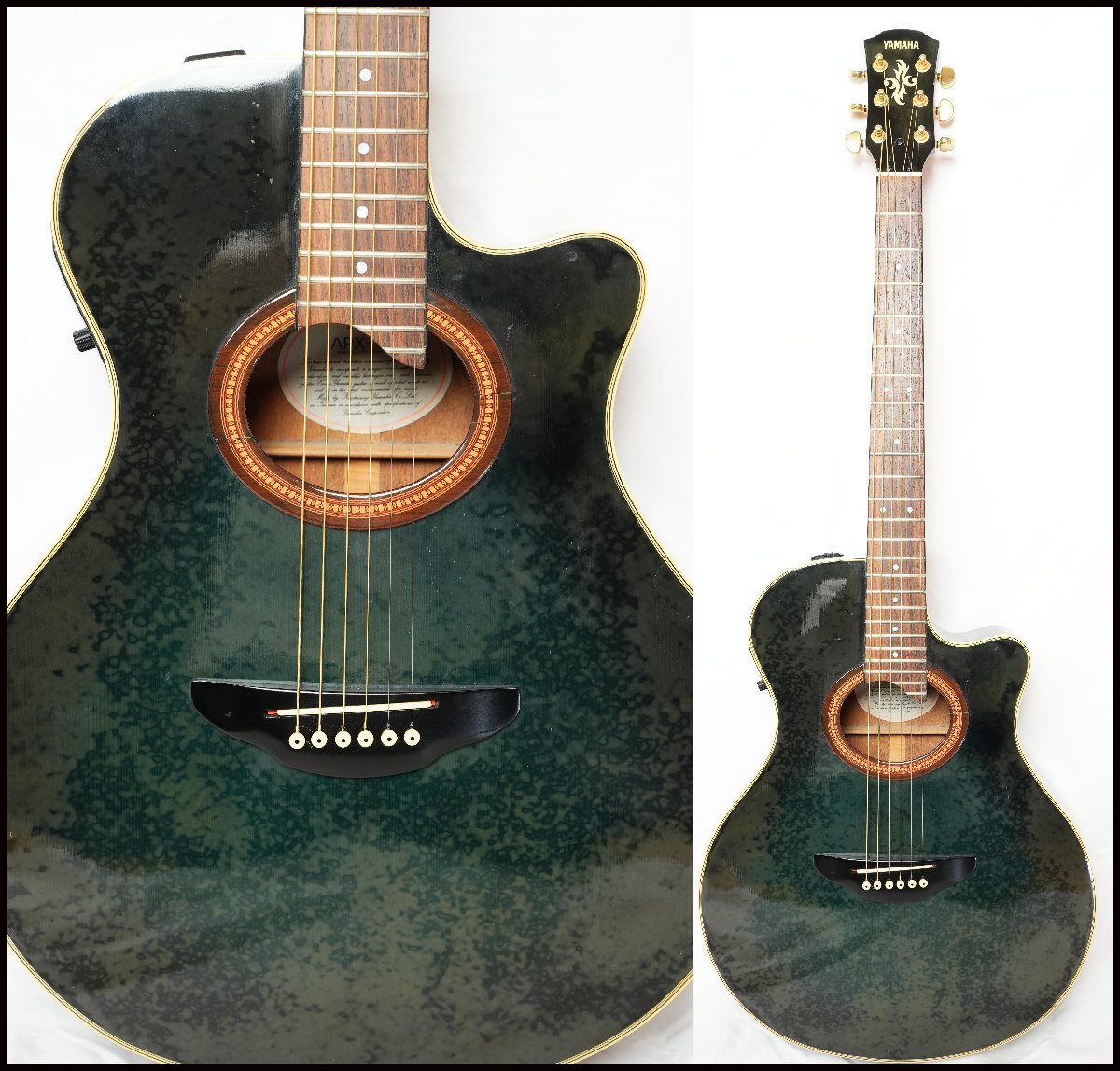 Yahoo!オークション - YAMAHA APX-6A グリーンバースト コンパクトサ