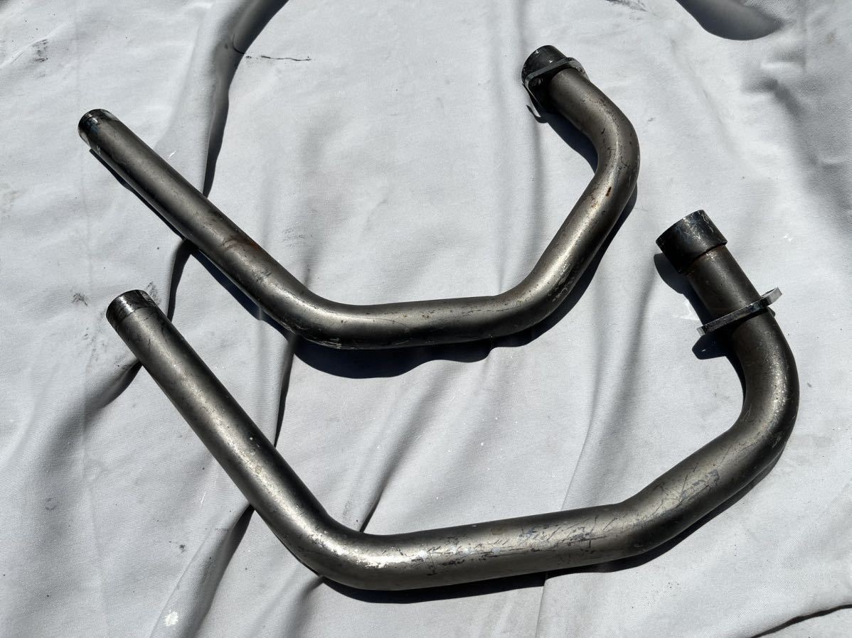送料無料]当時物 GSX250E ハス切り マフラー クロス管 つぶし 結構吸い