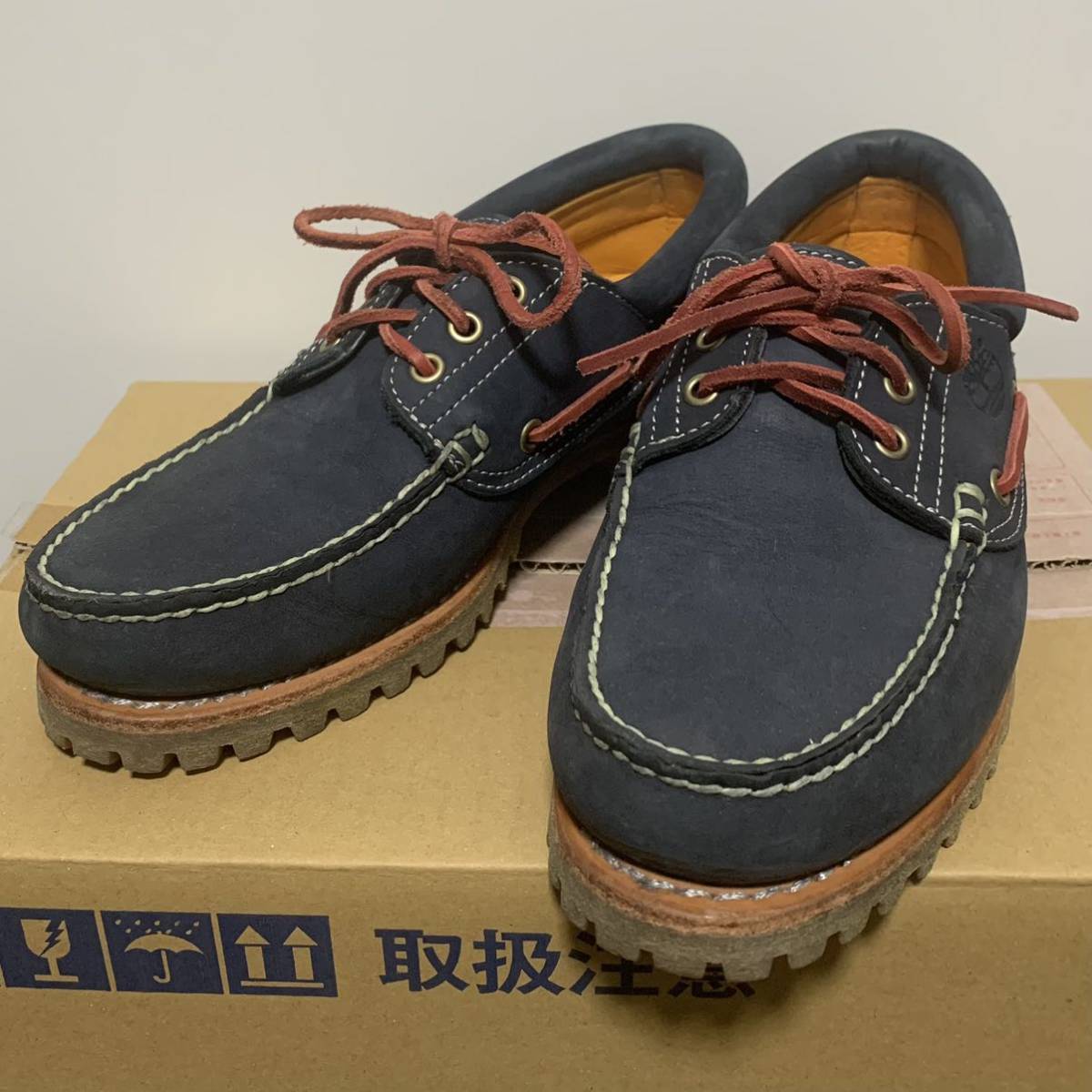 2015 Timberland Authentic 3eye 9753B ネイビーヌバック 3アイ