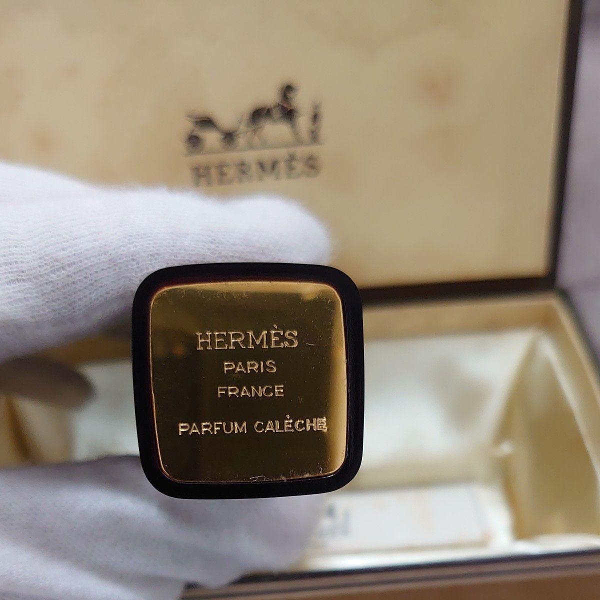 HERMES】エルメス アトマイザー パルファム カレーシュ 香水 残量不明