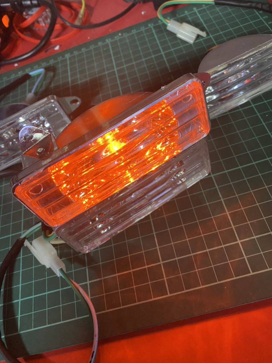 希少 ホンダ フュージョン MF02 サイドマーカー リフレクター LED 前後