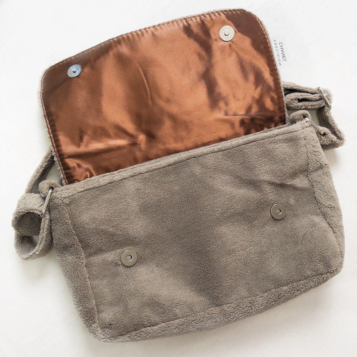 良品 ] CHANEL シャネル ノベルティ パイル生地 ショルダーバッグ BTS