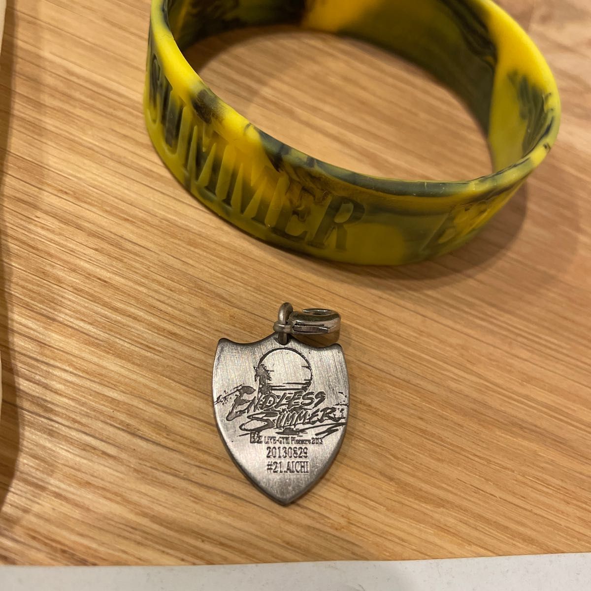 B'z LIVE pleasure 2013 endless summer グッズ 銀テープ ミニトート